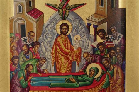 The Dormition of the Theotokos! A Glimpse into the World of Andrei Rublev through Byzantine Iconography